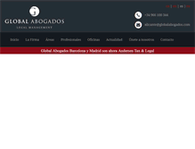 Tablet Screenshot of globalabogados.com